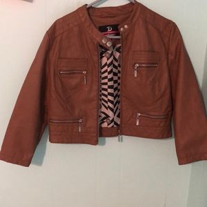 fake leather jacket